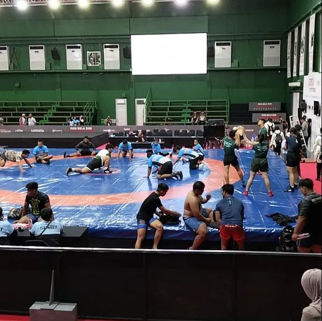 Gulat dan Tarung Drajat Lampung Siap Memulai Laga di PON Beladiri II Kudus