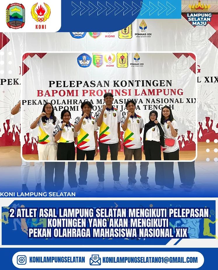 KONI Lampung Selatan Beri Dukungan untuk Atlet POMNAS 2025