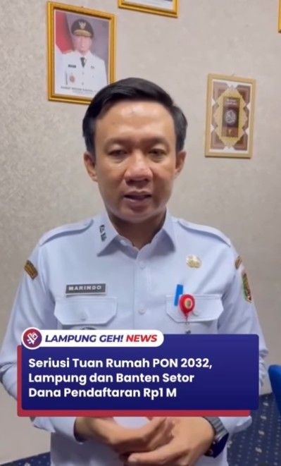 Lampung–Banten Serahkan Dana Pendaftaran Rp1 Miliar untuk Bidding Tuan Rumah PON 2032