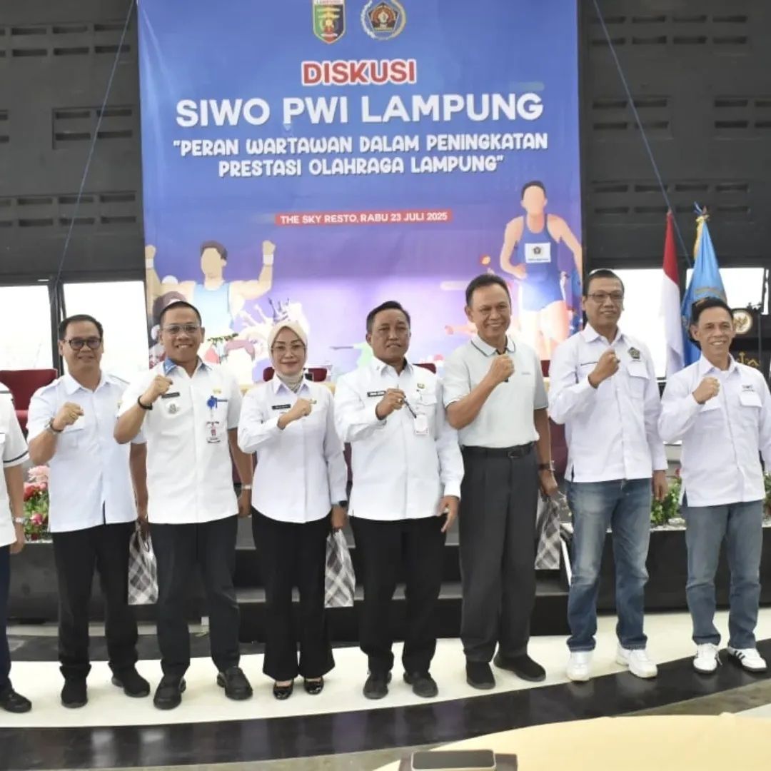 SIWO PWI Lampung Gelar Diskusi Olahraga Bersama Dispora dan KONI Lampung