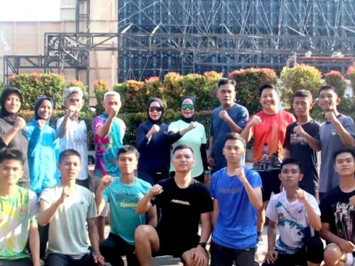 Kadispora Lampung Berikan Semangat kepada Taekwondoin di Kudus
