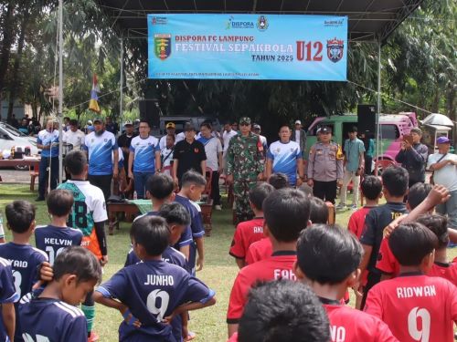 Waketum II KONI Lampung Hadiri Festival Sepak Bola U-12 Dispora Lampung