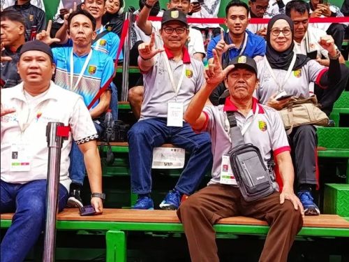 Wakil Ketua II KONI Lampung Berikan Dukungan kepada Atlet Pencak Silat di PON Beladiri 2025