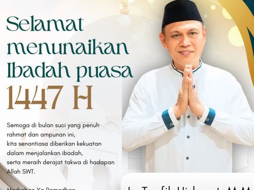 Ketua Umum KONI Lampung Ucapkan Selamat Menunaikan Ibadah Puasa Ramadan 1447 H