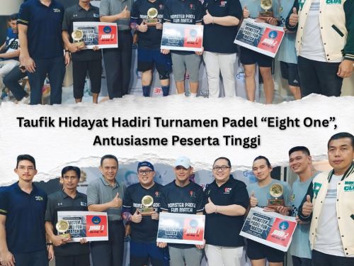 Ketua KONI Lampung Hadiri Turnamen Padel “Eight One”, Dorong Pembinaan Atlet