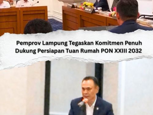 Sekdaprov Lampung Tegaskan Komitmen Dukung PON XXIII 2032