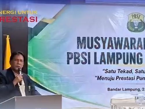 Eko Agung Saputra Resmi Pimpin PBSI Lampung Periode 2026–2030, Fokus Menuju PON 2032