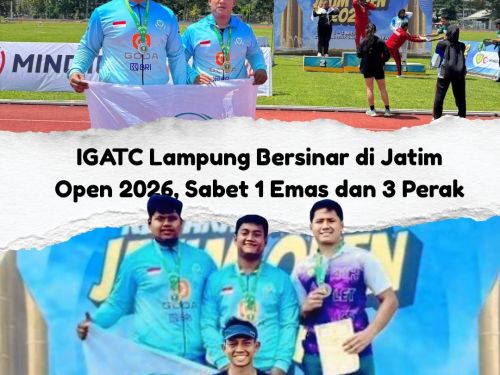 IGATC Lampung Raih 1 Emas dan 3 Perak di Jatim Open 2026