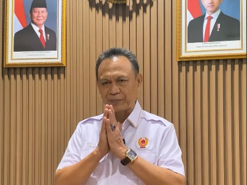 Ajakan Ketua Umum KONI Lampung untuk mengikuti Kejuaraan Piala Ketua KONI Lampung 2026 di Kota Baru Lampung Selatan.