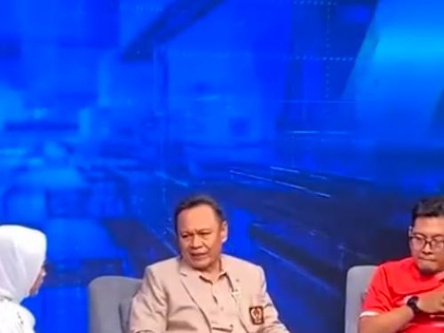 Promosi program Sudut Pandang TVRI Lampung bersama Ketua Umum KONI Provinsi Lampung yang membahas pentingnya pembinaan atlet sejak usia dini