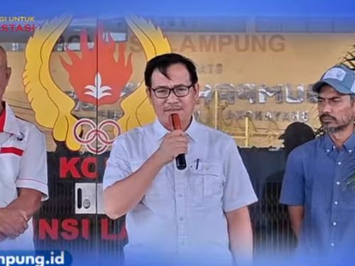 Pelepasan 17 atlet Petanque Lampung untuk mengikuti Kejurnas Petanque 2026 di Jakarta, dengan target meraih satu medali emas dan satu medali perak bagi Provinsi Lampung.