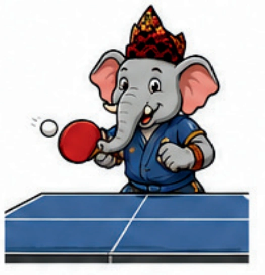 Maskot Tenis Meja